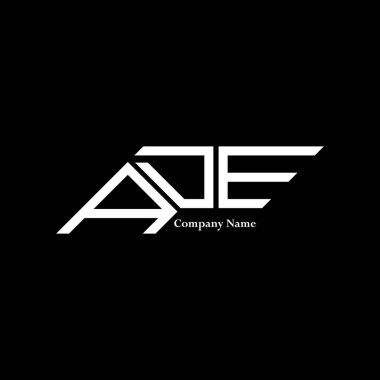 ADE logo tasarımı, ADE basit ve modern logo. ADE lüks alfabe tasarımı  