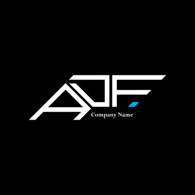 ADF logo tasarımı, ADF basit ve modern logo. ADF lüks alfabe tasarımı  