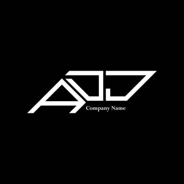ADJ logo tasarımı, ADJ basit ve modern logo. Bir DJ lüks alfabe tasarımı  