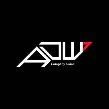 ADW logo tasarımı, ADW basit ve modern logo. ADW lüks alfabe tasarımı  