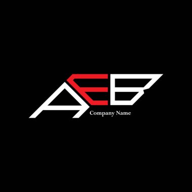 AEB logo tasarımı, AEB basit ve modern logo. AEB lüks alfabe tasarımı  