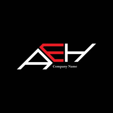 AEH logo tasarımı, AEH basit ve modern logo. AEH lüks alfabe tasarımı  