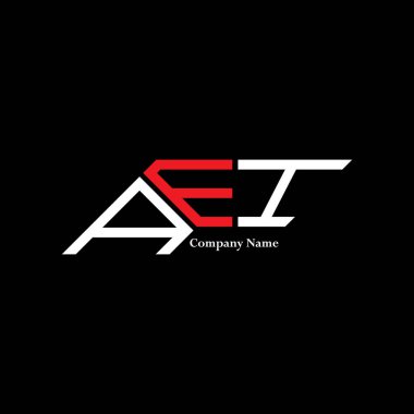 AEI logo tasarımı, AEI basit ve modern logo. AEI lüks alfabe tasarımı  