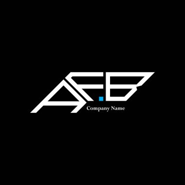 AFB logo tasarımı, AFB basit ve modern logo. AFB lüks alfabe tasarımı  