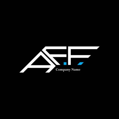 AFF logo tasarımı, AFF basit ve modern logo. AFF lüks alfabe tasarımı  
