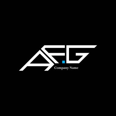 AFG logo tasarımı, AFG basit ve modern logo. AFG lüks alfabe tasarımı  