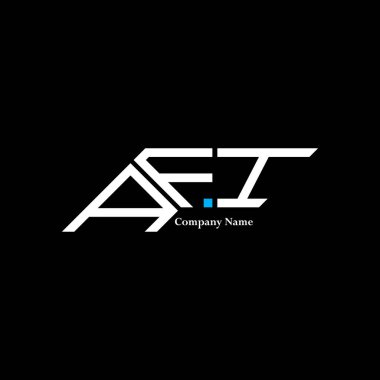 AFI logo tasarımı, AFI basit ve modern logo. AFI lüks alfabe tasarımı  