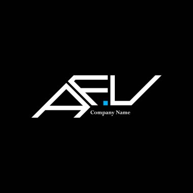 AFU logo tasarımı, AFU basit ve modern logo. AFU lüks alfabe dizaynı  