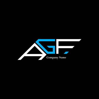 AGF logo tasarımı, AGF basit ve modern logo. AGF lüks alfabe tasarımı  