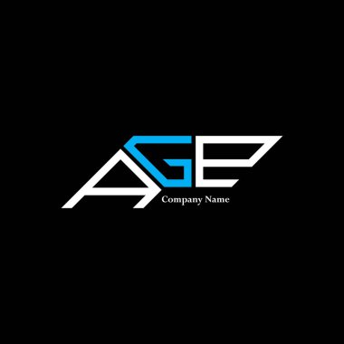 AGP logo tasarımı, AGP basit ve modern logo. AGP lüks alfabe tasarımı  