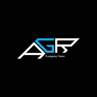 AGR logo tasarımı, AGR basit ve modern logo. AGR lüks alfabe tasarımı  
