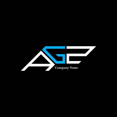 AGZ logo tasarımı, AGZ basit ve modern logo. AGZ lüks alfabe tasarımı  