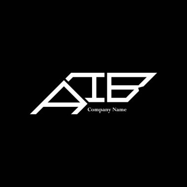 AIB logo tasarımı, AIB basit ve modern logo. AIB lüks alfabe tasarımı  