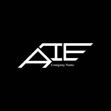 AIE logo tasarımı, AIE basit ve modern logo. AIE lüks alfabe tasarımı  