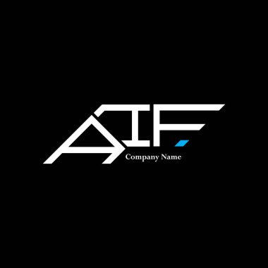 AIF logo tasarımı, AIF basit ve modern logo. AIF lüks alfabe tasarımı  