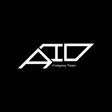 AIO logo tasarımı, AIO basit ve modern logo. AIO lüks alfabe tasarımı  