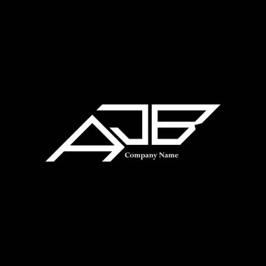 AJB logo tasarımı, AJB basit ve modern logo. AJB lüks alfabe tasarımı  