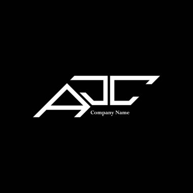 AJC logo tasarımı, AJC basit ve modern logo. AJC lüks alfabe tasarımı  
