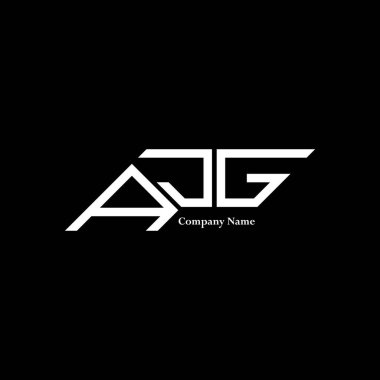 AJG logo tasarımı, AJG basit ve modern logo. AJG lüks alfabe tasarımı  