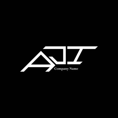 AJI logo tasarımı, AJI basit ve modern logo. AJI lüks alfabe tasarımı  