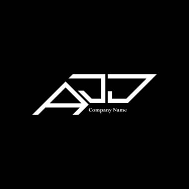 AJJ logo tasarımı, AJJ basit ve modern logo. AJJ lüks alfabe tasarımı  