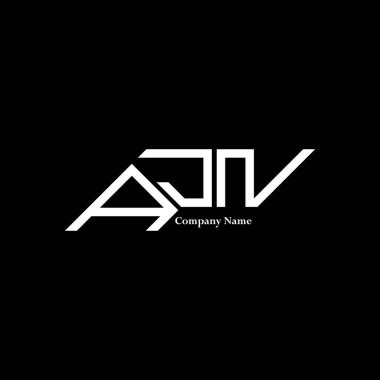 AJN logo tasarımı, AJN basit ve modern logo. AJN lüks alfabe tasarımı  