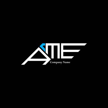 AME logo tasarımı, AME basit ve modern logo. AME lüks alfabe tasarımı  