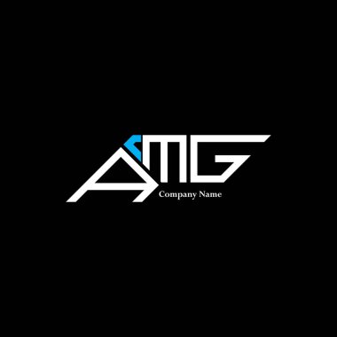 AMG logo tasarımı, AMG basit ve modern logo. AMG lüks alfabe tasarımı  