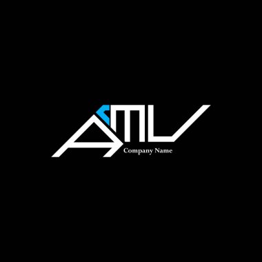 AMU logo tasarımı, AMU basit ve modern logosu. AMU lüks alfabe tasarımı  