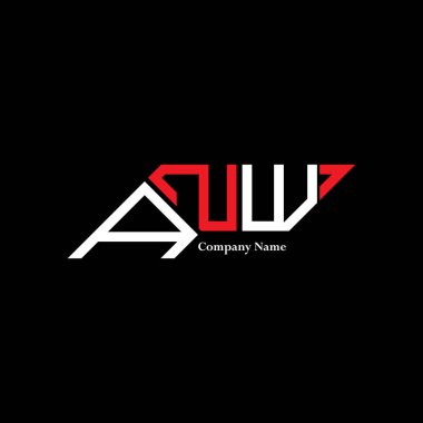 ANW logo tasarımı, ANW basit ve modern logo. ANW lüks alfabe tasarımı  