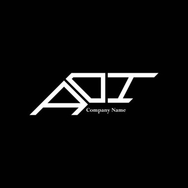 AOI logo tasarımı, AOI basit ve modern logo. AOI lüks alfabe tasarımı  