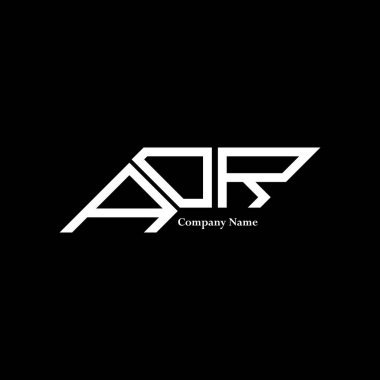 AOR logo design, AOR simple and modern logo. AOR luxurious alphabet design   clipart