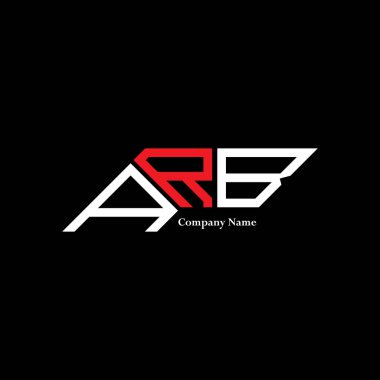 ARB logo tasarımı, ARB basit ve modern logosu. ARB lüks alfabe tasarımı  