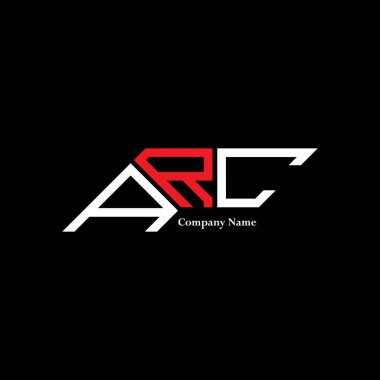 ARC logo tasarımı, ARC basit ve modern logo. ARC lüks alfabe tasarımı  