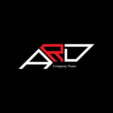 ARD logo tasarımı, ARD basit ve modern logosu. ARD lüks alfabe tasarımı  