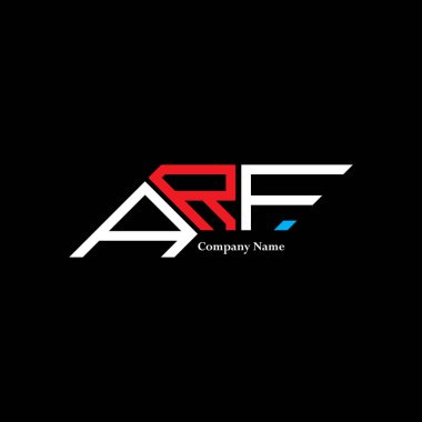 ARF logo tasarımı, ARF basit ve modern logo. ARF lüks alfabe tasarımı  