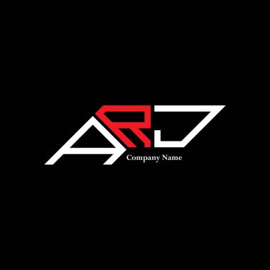 ARJ logo tasarımı, ARJ basit ve modern logo. ARJ lüks alfabe tasarımı  