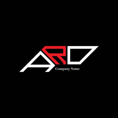 ARO logo tasarımı, ARO basit ve modern logosu. ARO lüks alfabe tasarımı  