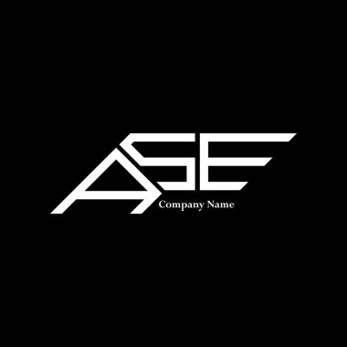 ASE logo tasarımı, ASE basit ve modern logo. ASE lüks alfabe tasarımı  