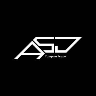 ASJ logo tasarımı, ASJ basit ve modern logo. ASJ lüks alfabe tasarımı  
