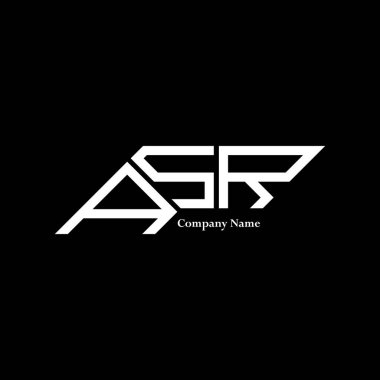 ASR logo tasarımı, ASR basit ve modern logo. ASR lüks alfabe tasarımı  