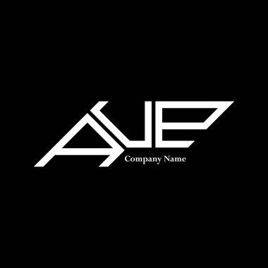 AUP logo tasarımı, AUP basit ve modern logo. AUP lüks alfabe tasarımı  