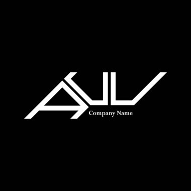 AUU logo tasarımı, AUU basit ve modern logo. AUU lüks alfabe tasarımı  