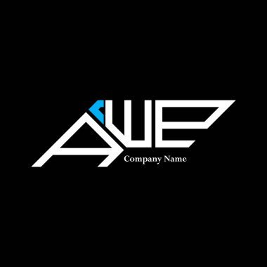 AWP logo tasarımı, AWP basit ve modern logo. AWP lüks alfabe tasarımı  