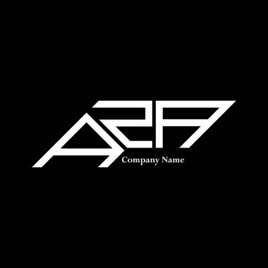 AZA logo tasarımı, AZA basit ve modern logo. AZA lüks alfabe tasarımı  