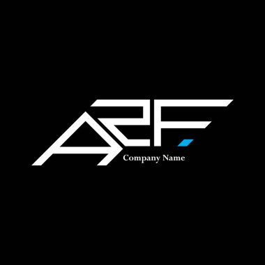AZF logo tasarımı, AZF basit ve modern logo. AZF lüks alfabe tasarımı  