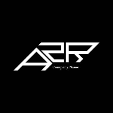 AZR logo tasarımı, AZR basit ve modern logo. AZR lüks alfabe tasarımı  
