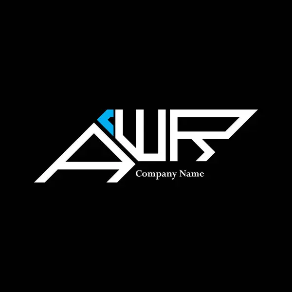 stock vector AWR logo design, AWR simple and modern logo. AWR luxurious alphabet design  