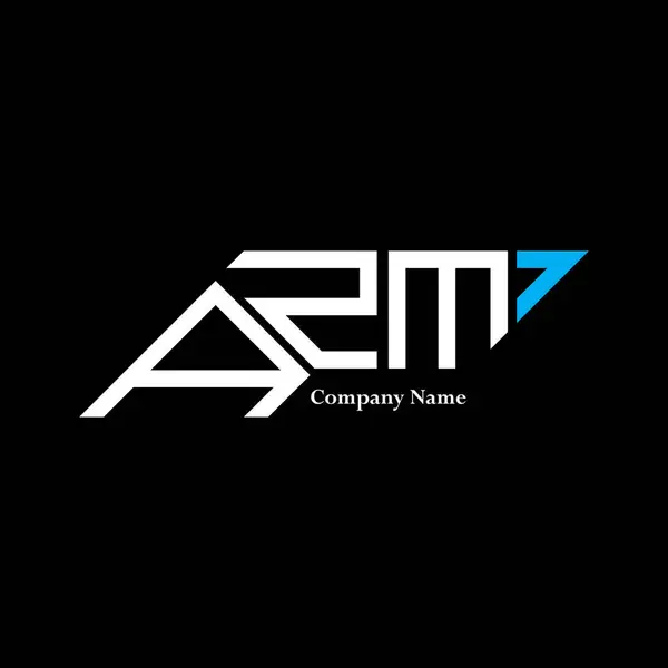 stock vector AZM logo design, AZM simple and modern logo. AZM luxurious alphabet design  