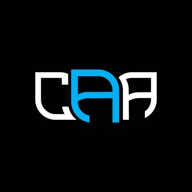 CAA logo tasarımı, CAA basit ve modern logosu. CAA lüks alfabe tasarımı  